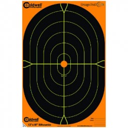 Caldwell Orange Peel Silhouette Target 12x18, 100 Pack