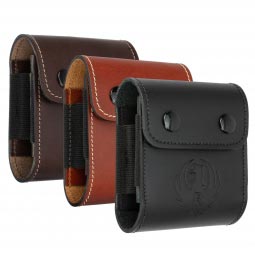 Ruger Rifle Cartridge Pouch, Leather