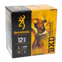 Browning Upland BXD 12ga. 3" 1-5/8oz #5 Shot, 25 Round Box