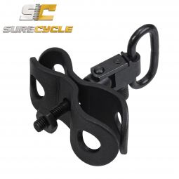 Sure Cycle Magazine Extension Tube Barrel Clamp with Swivel, Black