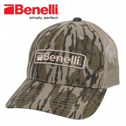 Benelli Logo Hat, Mossy Oak Bottomland w/ Mesh Back