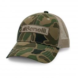 Benelli Logo Hat, Vintage Camo w/Mesh Back
