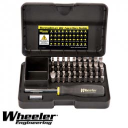 Wheeler Professional Gunsmithing Screwdriver Set, 43 piece