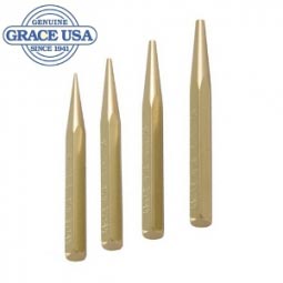 Grace USA 4 Piece Brass Starter Punch Set