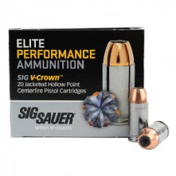 Sig Sauer Elite Performance .45 ACP 200gr. JHP Ammunition 20 Rd. Box