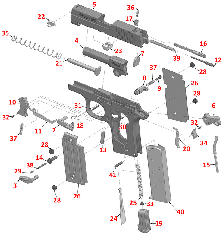 Sig Sauer P238 Parts