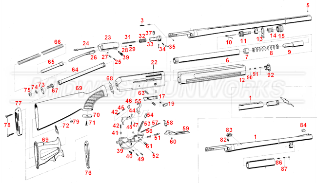 Beretta 1200 / 1201 Parts