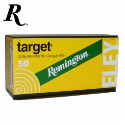 Remington - Eley Target .22 Long Rifle 40gr. Lubricated Round Nose Ammunition, 50 Round Box