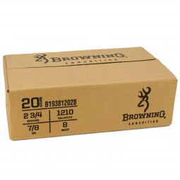 Browning Dove & Clay 20ga. 2-3/4" 7/8oz #8 Shot, 250 Round Case