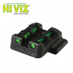 HI VIZ Fiber Optic Rear Sight for Glock Pistols, 9mm / .40 S&W / .357 Sig