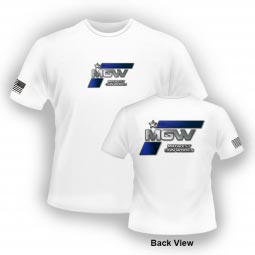 MGW Corporate T-Shirt with Blue Logo, Short Sleeve