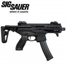 Sig Sauer MPX-K 9mm 4.5" SBR, Black, Collapsible Stock