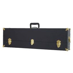 AUTO ORDNANCE FBI,  SINGLE RIFLE CASE,  STRUCTURED WOOD CONSTRUCTION,  BLACK,  33"X6"X10"