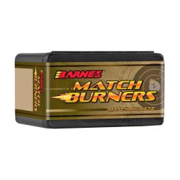 BARNES MATCH BURNER, .264 DIAMETER, 6.5MM, 140 GRAIN, MATCH BURNER BOAT TAIL, 100 COUNT