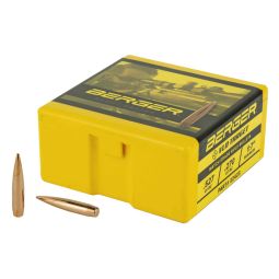 BERGER BULLETS VLD TARGET, .224 DIAMETER, 22 CALIBER, 90 GRAIN, BOAT TAIL HOLLOW POINT, 100 COUNT