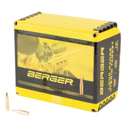 BERGER BULLETS 500, 243 CALIBER, 6MM, 109GR, .243 DIAMETER, HYBRID TARGET, LEAD & COPPER