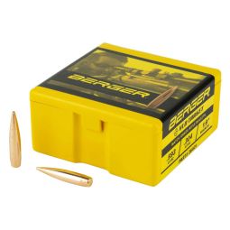 BERGER BULLETS VLD TARGET, .264 DIAMETER, 6.5MM, 140 GRAIN, BOAT TAIL HOLLOW POINT, 100 COUNT