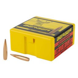 BERGER BULLETS ELITE HUNTER,  .264 DIAMETER, 6.5MM, 140 GRAIN, BOAT TAIL HOLLOW POINT, 100 COUNT