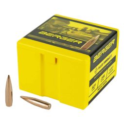 BERGER BULLETS VLD TARGET, .308 DIAMETER, 30 CALIBER, 210 GRAIN, HOLLOW POINT BOAT TAIL, 100 COUNT