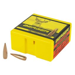 BERGER BULLETS VLD HUNTING, .308 DIAMETER, 30 CALIBER, 155 GRAIN, HOLLOW POINT BOAT TAIL, 100 COUNT