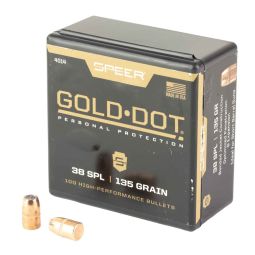 SPEER AMMUNITION GOLD DOT .357 135GR HOLLOW POINT SB 100CT