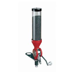 HORNADY LOCK-N-LOAD POWDER MEASURE, RED & SILVER, 2 DROP TUBES INCLUDED