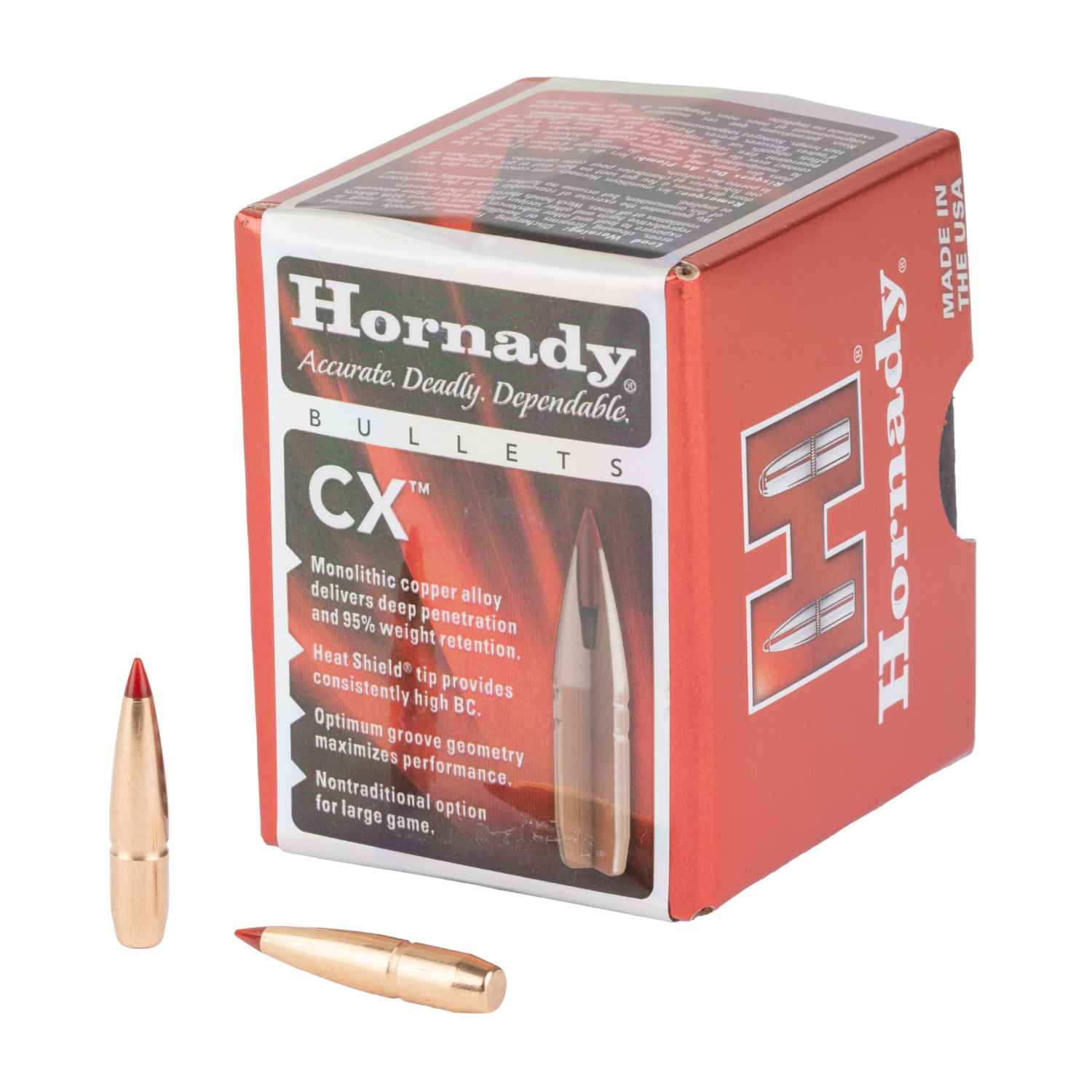 HORNADY CX, .224 DIAMETER, 22 CALIBER, 22 CREEDMOOR, 65 GRAIN, 50