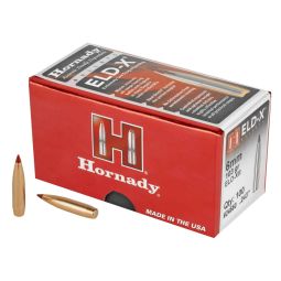 HORNADY ELD-X, .243 DIAMETER, 6MM/243 WINCHESTER, 103 GRAIN, BALLISTIC TIP, 100 COUNT