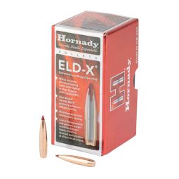 HORNADY ELD-X, .257 DIAMETER, 25 CALIBER, 128 GRAIN, 100 COUNT