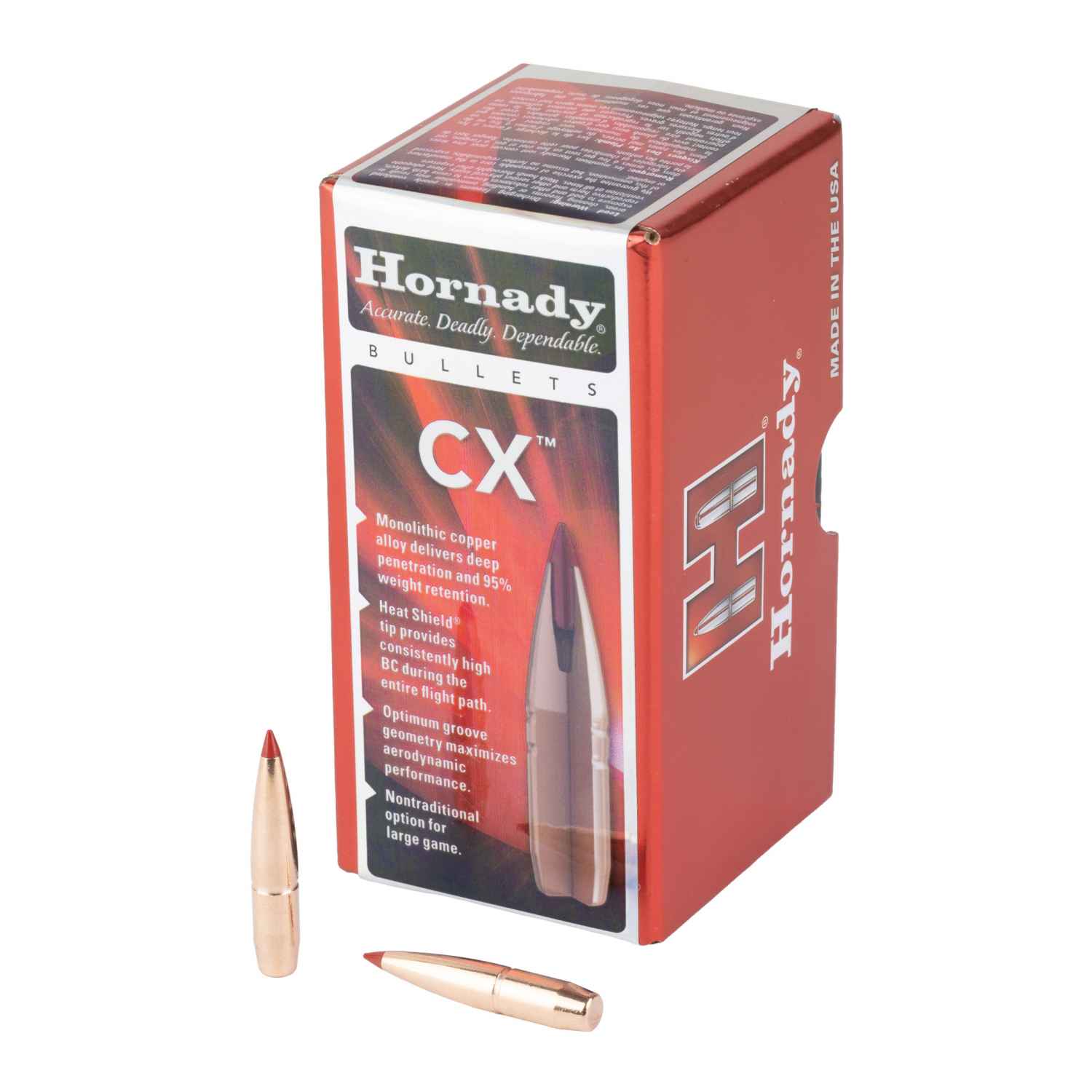HORNADY CX, .257 DIAMETER, 25 CALIBER, 25 CREEDMOOR, 112 GRAIN, 50