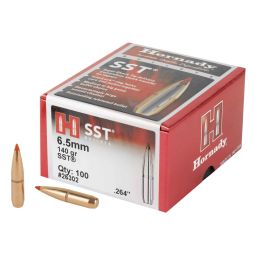 HORNADY SST, .264 DIAMETER, 6.5MM, 140 GRAIN, BALLISTIC TIP, 100 COUNT
