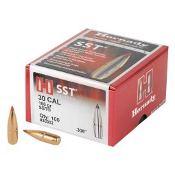 HORNADY SST, .308 DIAMETER,  30 CALIBER,150 GRAIN, BALLISTIC TIP, 100 COUNT