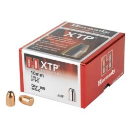 HORNADY XTP, .400 DIAMETER, 10MM, 180 GRAIN, HOLLOW POINT, 100 COUNT