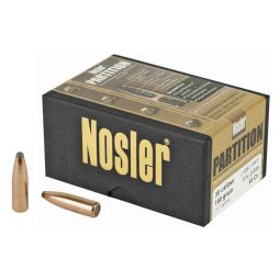 NOSLER PARTITION, .308 DIAMETER 30 CALIBER, 180 GRAIN, PROTECTED POINT, 50 COUNT