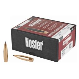 NOSLER ACCUBOND LONG RANGE, .338 DIAMETER, 338 CALIBER, 265 GRAIN, SPITZER BOAT TAIL, 100 COUNT