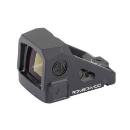 SIG SAUER ROMEO MDC, RED DOT SIGHT, 25MM OBJECTIVE, 6 MOA DOT, RMSC FOOTPRINT, MATTE FINISH, BLACK