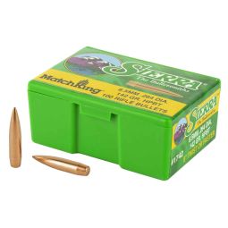 SIERRA BULLETS MATCHKING, .264 DIAMETER, 6.5MM, 142 GRAIN, HOLLOW POINT BOAT TAIL, 100 COUNT