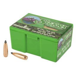 SIERRA BULLETS GAMEKING, .308 DIAMETER, 30 CALIBER, 165 GRAIN, SPITZER BOAT TAIL, 100 COUNT