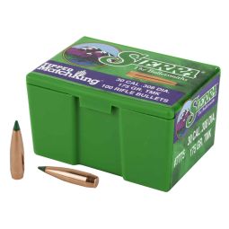 SIERRA BULLETS TIPPED MATCHKING, .308 DIAMETER, 30 CALIBER, 175 GRAIN, BALLISTIC TIP, 100 COUNT