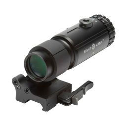 SIGHTMARK T-5 MAGNIFIER 5X W/ FLIP TO SIDE MOUNT, 5X MAGNIFIER, 30MM TUBE, MATTE FINISH, BLACK