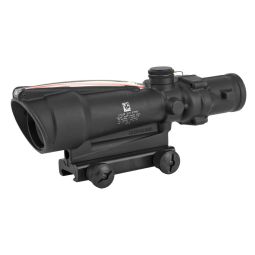 TRIJICON ACOG RIFLE SCOPE, 3.5X35, RED CHEVRON RETICLE .223, INCLUDES FLATTOP MOUNT, MATTE FINISH