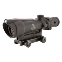 TRIJICON ACOG RIFLE SCOPE, 3.5X35, RED HORSESHOE RETICLE .308, WITH TA51 MOUNT, MATTE FINISH