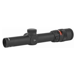 TRIJICON ACCUPOINT RIFLE SCOPE, 1-4X24MM, 30MM, RED TRIANGLE, MATTE BLACK FINISH