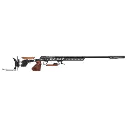 CZ 457 TARGET 22LR 26" SINGLE, SHOT BLACK CHASSIS STOCK
