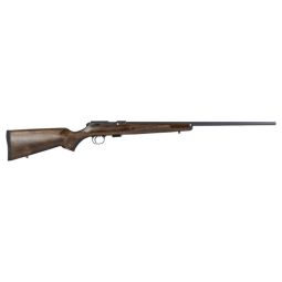 CZ 457 AMERICAN LH 22WMR, 24.5" BLUED BARREL WALNUT STK