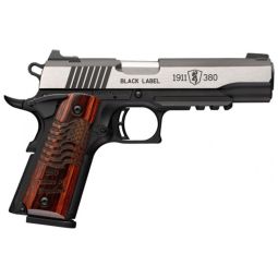 BROWNING 1911-380 BLACK LABEL, MED PRO 380ACP 4.25" RAIL 250