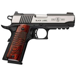 BROWNING 1911-380 BLACK LABEL, MED PRO 380ACP 3.62" RAIL 250