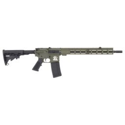 GLFA AR15 RIFLE 223 WYLDE, 16" NIT BBL OD GREEN