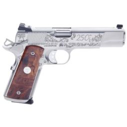 WILSON 250TH 1911 FS 45ACP 5", LASER ENGRAVED FRAME STAINLESS