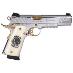 GIRSAN MC1911S LIBERADORE II, 9MM 10RD CHROME GOLD ENGRAVED